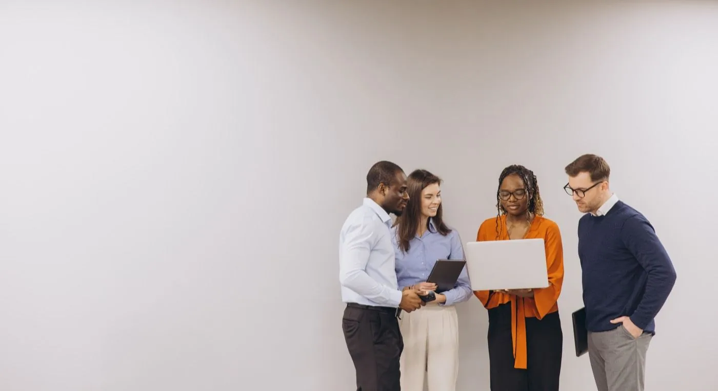 The InfiBooks finance team collaborating